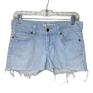 J. Brand DIY Lovestory Cut Off Shorts Size 25 Light Wash Raw Hem Look